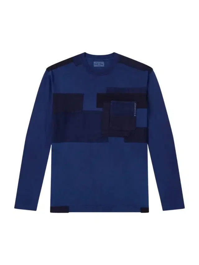 Blue Blue Japan Nenrin Patchwork Cotton-Jersey T-Shirt - Men