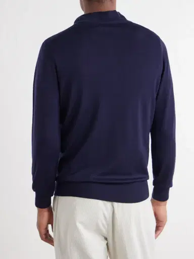 Canali Wool Half-Zip Sweater - Men | Thumbnail 4