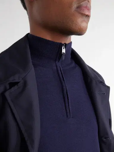 Canali Wool Half-Zip Sweater - Men | Thumbnail 5