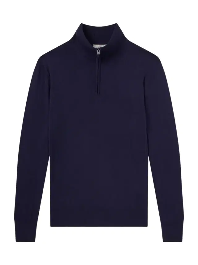 Canali Wool Half-Zip Sweater - Men