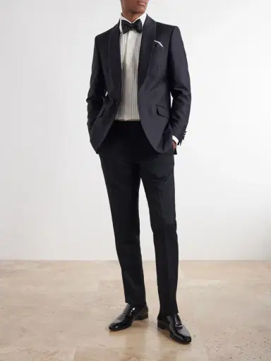 Favourbrook Polka-Dots Wool and Silk-Blend Tuxedo Jacket - Men | Thumbnail 2