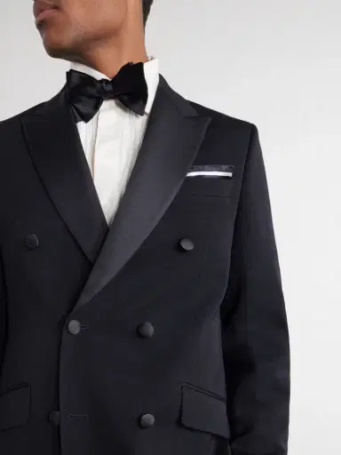 Favourbrook Grosgrain-Trimmed Double-Breasted Wool Tuxedo Jacket - Men | Thumbnail 5