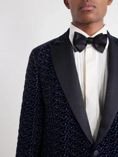 Favourbrook Nene Grosgrain-Trimmed Embroidered Velvet Tuxedo Jacket - Men | Thumbnail 5