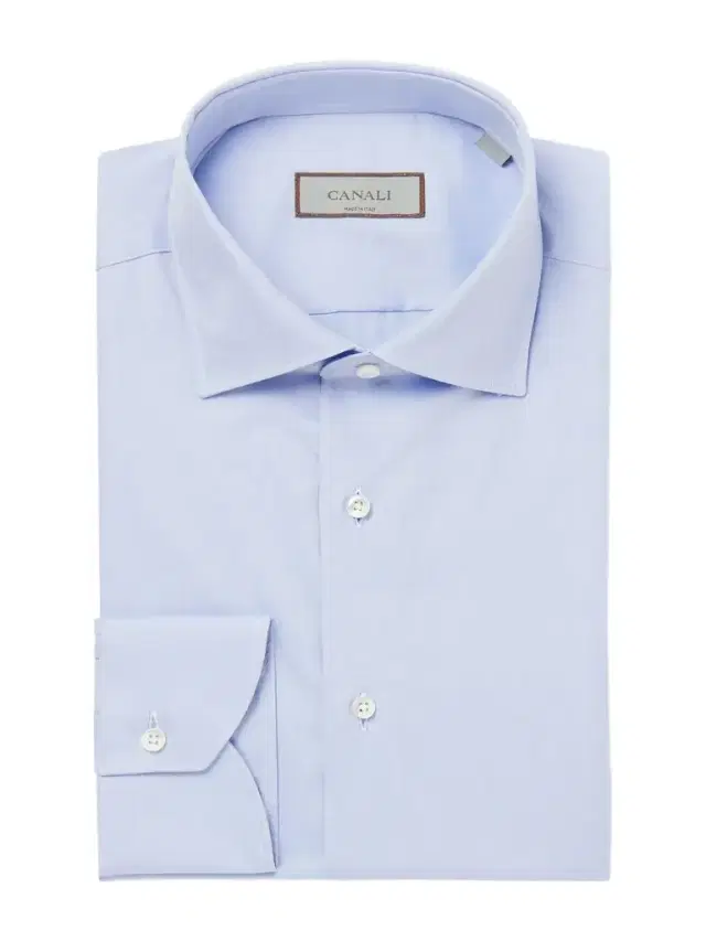 Canali Impeccabile Cutaway-Collar Cotton-Poplin Shirt - Men