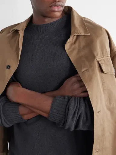 Margaret Howell Seamless Merino Wool and Cashmere-Blend Sweater - Men | Thumbnail 5
