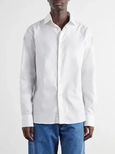 Canali Cotton-Herringbone Shirt - Men | Thumbnail 3