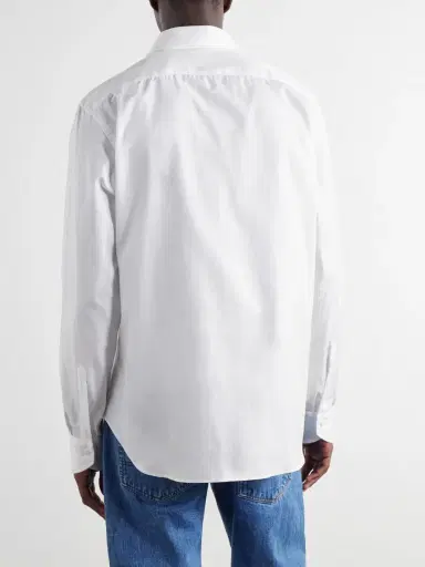 Canali Cotton-Herringbone Shirt - Men | Thumbnail 4