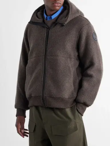 Canada Goose Chilliwack Hooded Wool-Blend Fleece Bomber Jacket - Men | Thumbnail 3 Canada Goose Chilliwack Hooded Wool-Blend Fleece Bomber Jacket - Men | Thumbnail 3