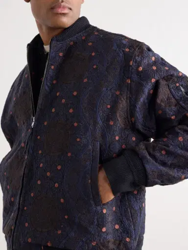 Kardo Max Embroidered Cotton Bomber Jacket - Men | Thumbnail 5