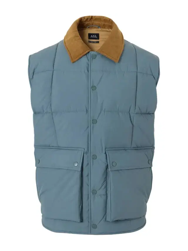 A.P.C. Jimmy Corduroy-Trimmed Quilted Shell Vest - Men