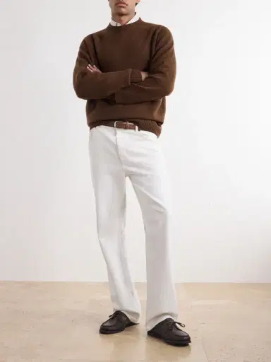 Margaret Howell Seamless Merino Wool and Cashmere-Blend Sweater - Men | Thumbnail 2 Margaret Howell Seamless Merino Wool and Cashmere-Blend Sweater - Men | Thumbnail 2