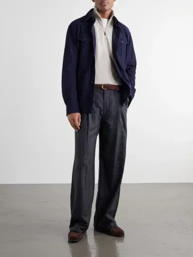 Massimo Alba Liam Cashmere Half-Zip Sweater - Men | Thumbnail 2