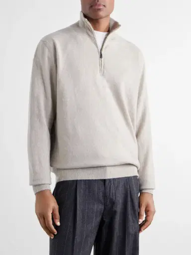 Massimo Alba Liam Cashmere Half-Zip Sweater - Men | Thumbnail 3