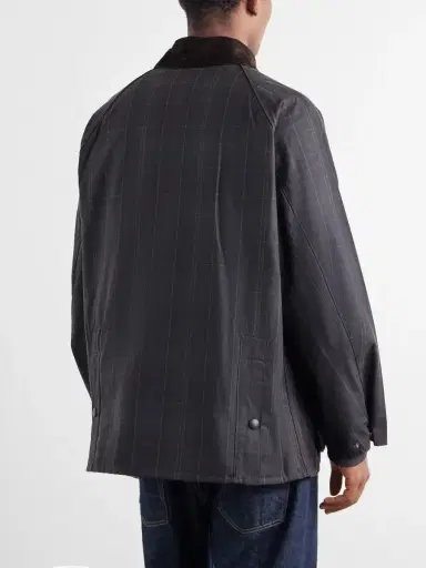 Barbour Checked Corduroy-Trimmed Waxed-Cotton Jacket - Men | Thumbnail 4 Barbour Checked Corduroy-Trimmed Waxed-Cotton Jacket - Men | Thumbnail 4
