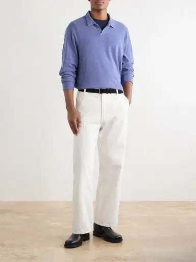 James Perse Cotton-Twill Polo Shirt - Men | Thumbnail 2