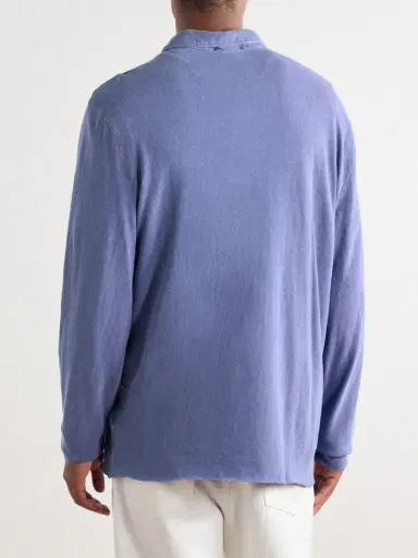 James Perse Cotton-Twill Polo Shirt - Men | Thumbnail 4