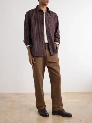 Margaret Howell MHL. Simple Straight-Leg Cotton-Drill Trousers - Men | Thumbnail 2