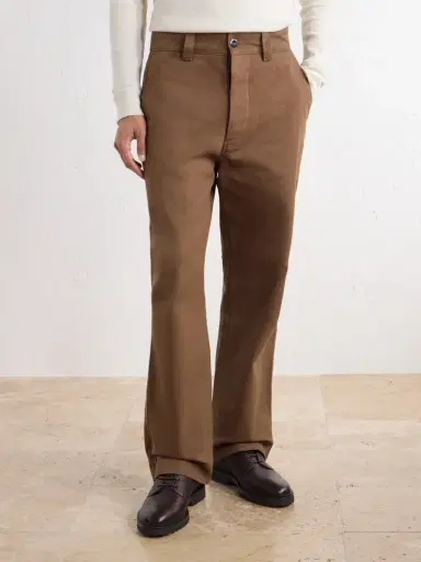 Margaret Howell MHL. Simple Straight-Leg Cotton-Drill Trousers - Men | Thumbnail 3