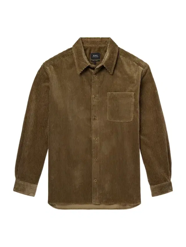 A.P.C. Mateo Logo-Embroidered Cotton-Corduroy Shirt - Men