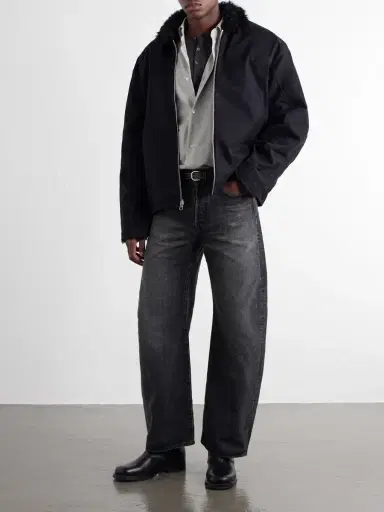 ADON Reversible Shearling and Cotton Jacket - Men | Thumbnail 2