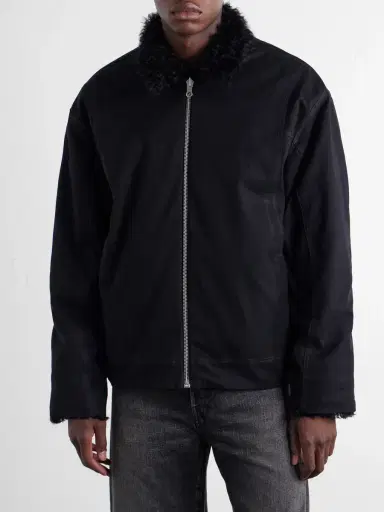 ADON Reversible Shearling and Cotton Jacket - Men | Thumbnail 3