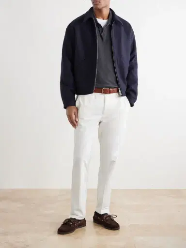 James Perse Cotton-Twill Polo Shirt - Men | Thumbnail 2