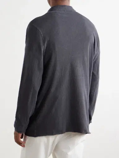 James Perse Cotton-Twill Polo Shirt - Men | Thumbnail 4