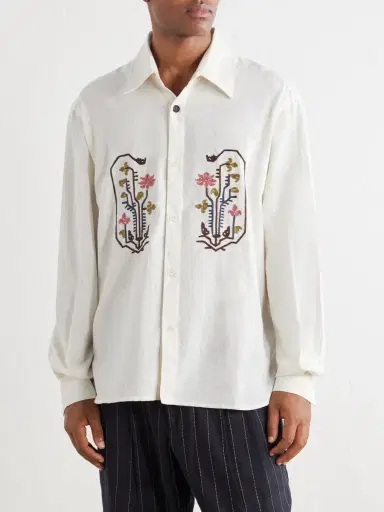 Kardo Luis Embroidered Cotton Shirt - Men | Thumbnail 3 Kardo Luis Embroidered Cotton Shirt - Men | Thumbnail 3