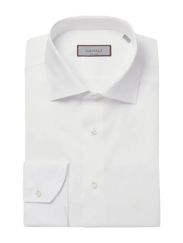 Canali Impeccabile Cutaway-Collar Cotton-Poplin Shirt - Men