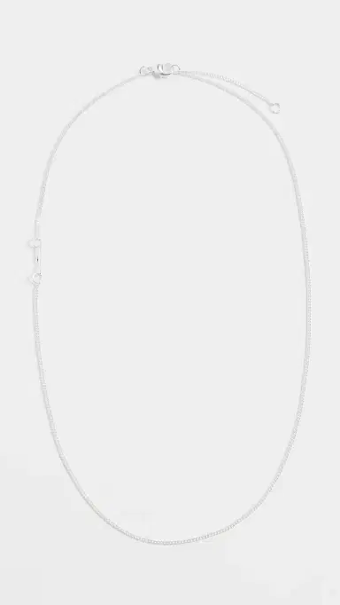 Shinola Sterling Silver Simple Curb Chain Necklace | Thumbnail 2