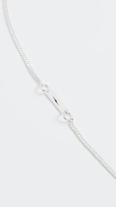 Shinola Sterling Silver Simple Curb Chain Necklace | Thumbnail 3