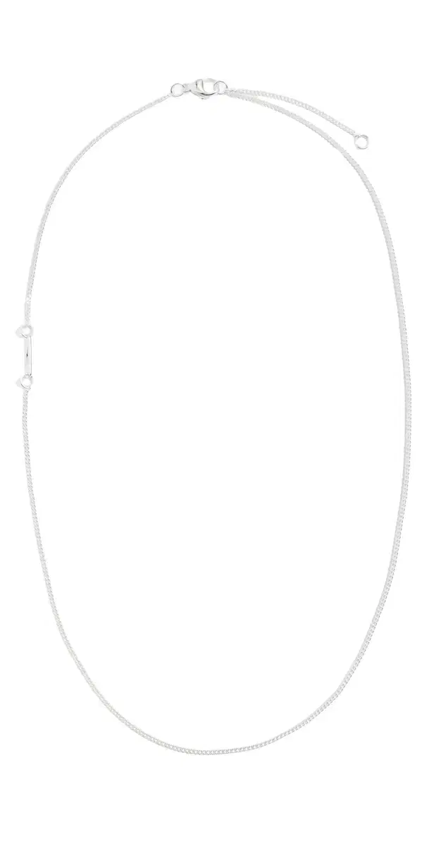 Shinola Sterling Silver Simple Curb Chain Necklace