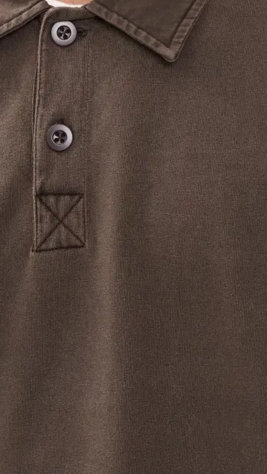 Alex Mill Garment Dyed Rugby Shirt | Thumbnail 6 Alex Mill Garment Dyed Rugby Shirt | Thumbnail 6