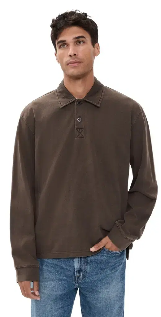 Alex Mill Garment Dyed Rugby Shirt