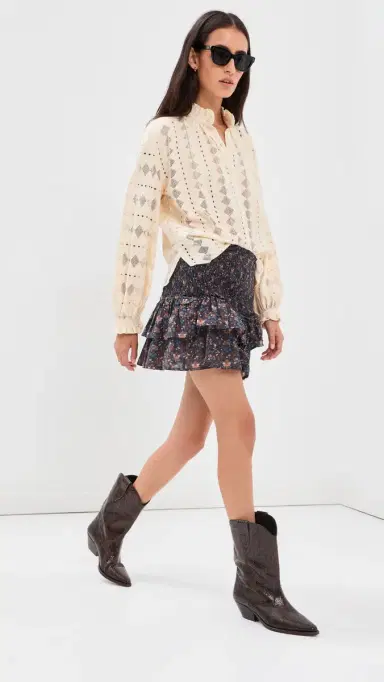 ALIX OF BOHEMIA Maria Indigo Kilim Skirt | Thumbnail 5 ALIX OF BOHEMIA Maria Indigo Kilim Skirt | Thumbnail 5