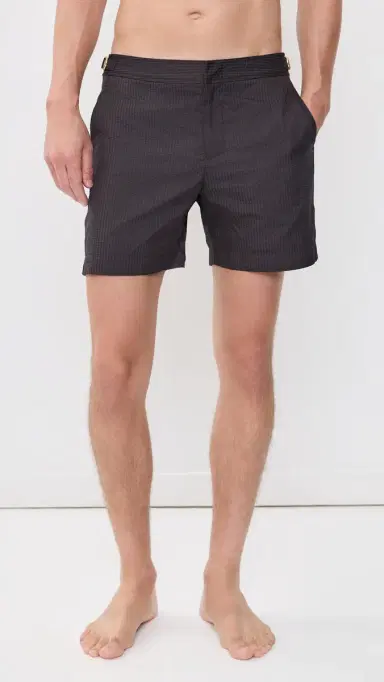 Orlebar Brown Bulldog Tonal Seersucker Swimshorts 6 | Thumbnail 2