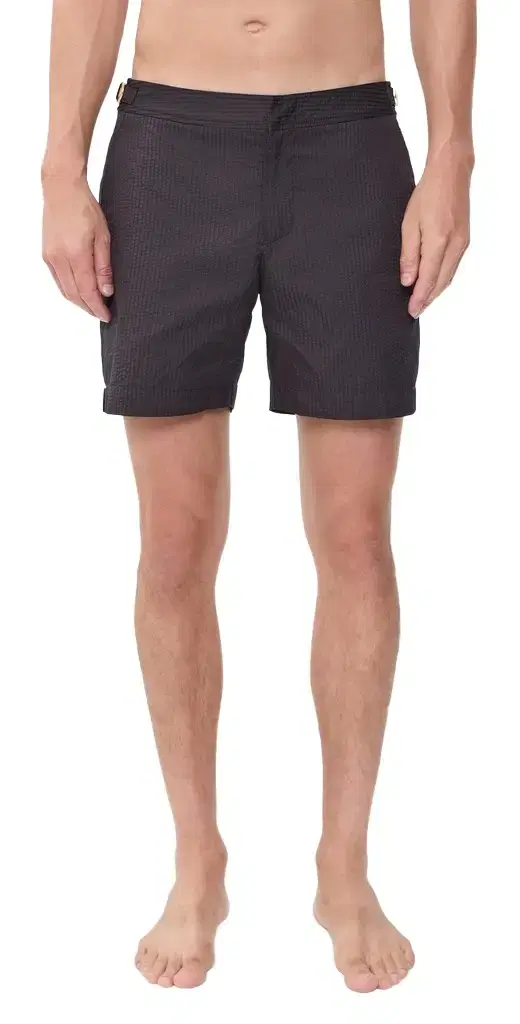 Orlebar Brown Bulldog Tonal Seersucker Swimshorts 6