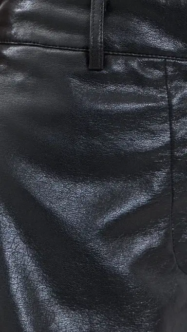 Line & Dot Noir Micro Faux Leather Shorts | Thumbnail 6