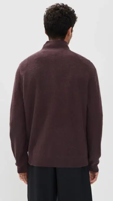 Vince Boiled Cashmere Quarter Zip | Thumbnail 3 Vince Boiled Cashmere Quarter Zip | Thumbnail 3