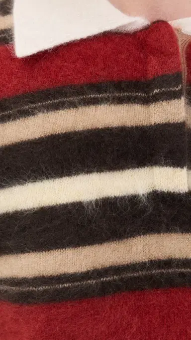 Guest In Residence Grizzly Cropped Cashmere Rugby Pullover | Thumbnail 6 Guest In Residence Grizzly Cropped Cashmere Rugby Pullover | Thumbnail 6