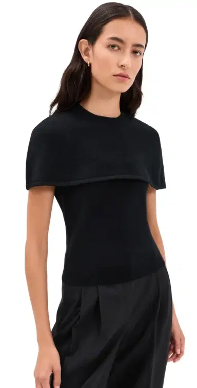 Simkhai Yuki Short Sleeve Cashmere Cape Top | Thumbnail 1