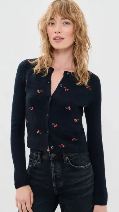 DAZE Muse Embroidered Fitted Cardigan | Thumbnail 2