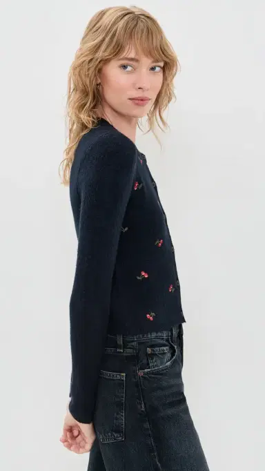 DAZE Muse Embroidered Fitted Cardigan | Thumbnail 4