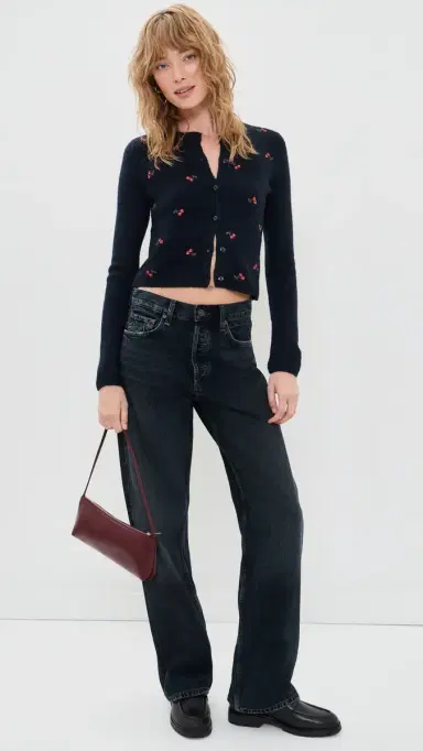 DAZE Muse Embroidered Fitted Cardigan | Thumbnail 5