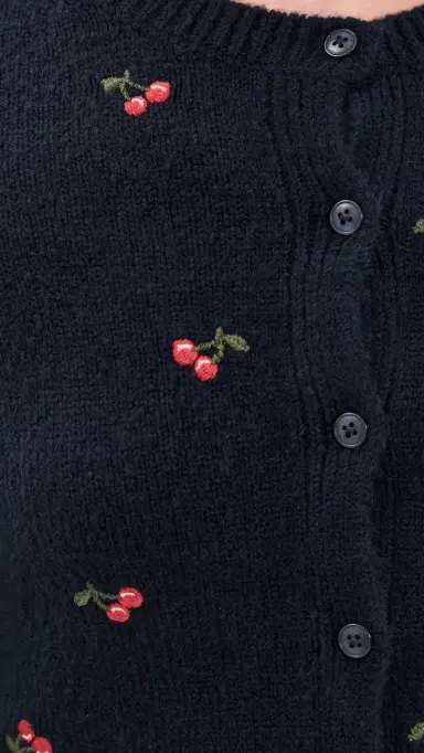 DAZE Muse Embroidered Fitted Cardigan | Thumbnail 6