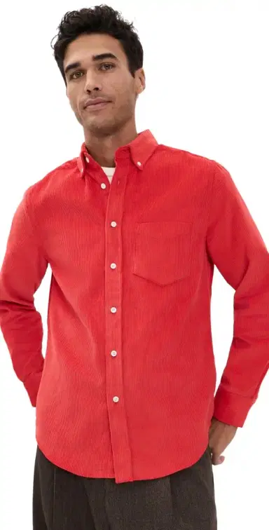 Portuguese Flannel Lobo Corduroy Button Down | Thumbnail 1