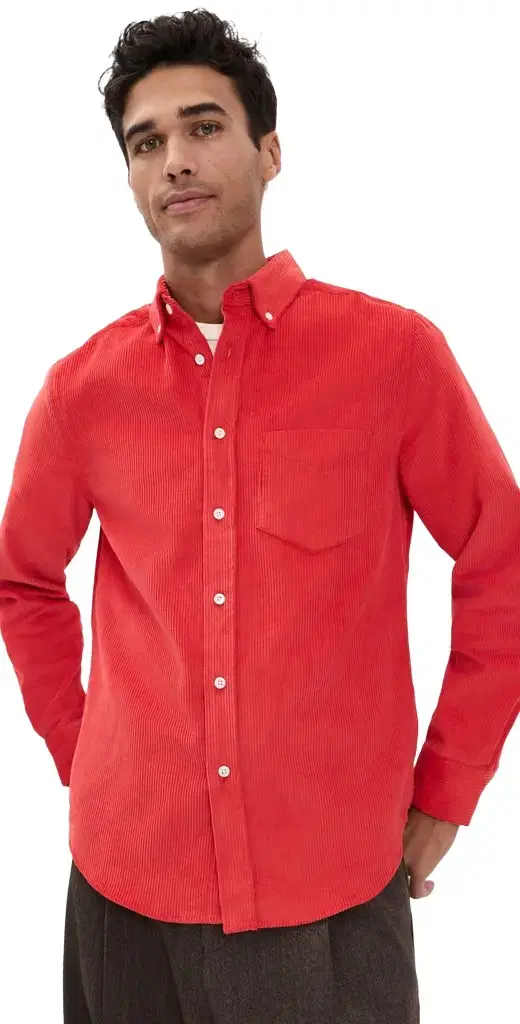 Portuguese Flannel Lobo Corduroy Button Down