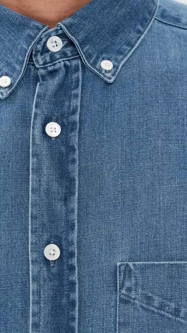 Portuguese Flannel Denim Shirt | Thumbnail 6 Portuguese Flannel Denim Shirt | Thumbnail 6