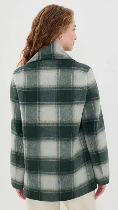 Varley Alderton Check Scarf Coat | Thumbnail 3