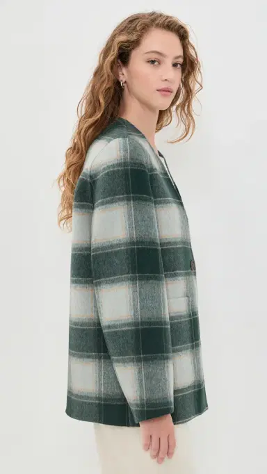 Varley Alderton Check Scarf Coat | Thumbnail 4